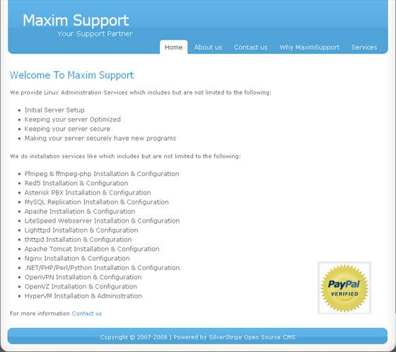 Maxim Support